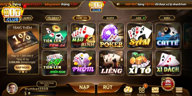 Game bài đổi thưởng HITCLUB dẫn đầu xu hướng 2026