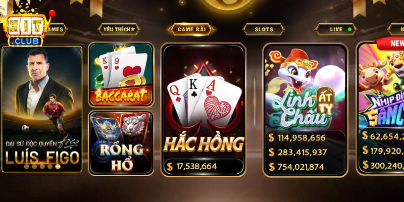 Hắc Hồng Hitclub là game bài gì? 